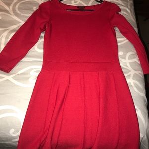 Red Ann Taylor Dress XS